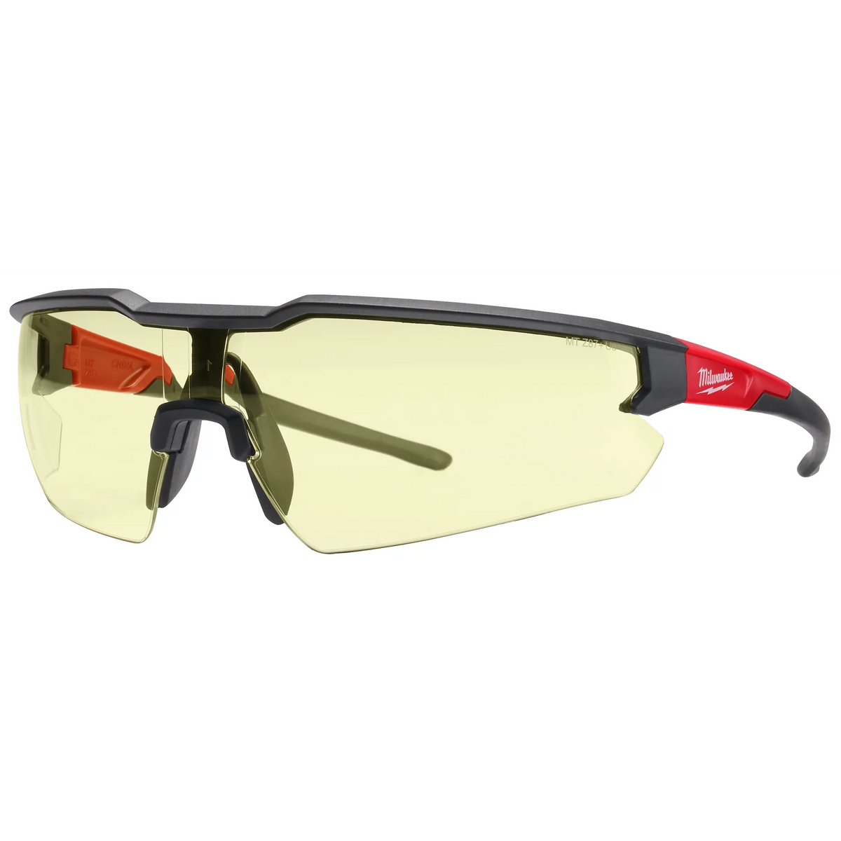 Milwaukee Safety Glasses - Yellow Anti-Scratch Lenses (Polybag)
