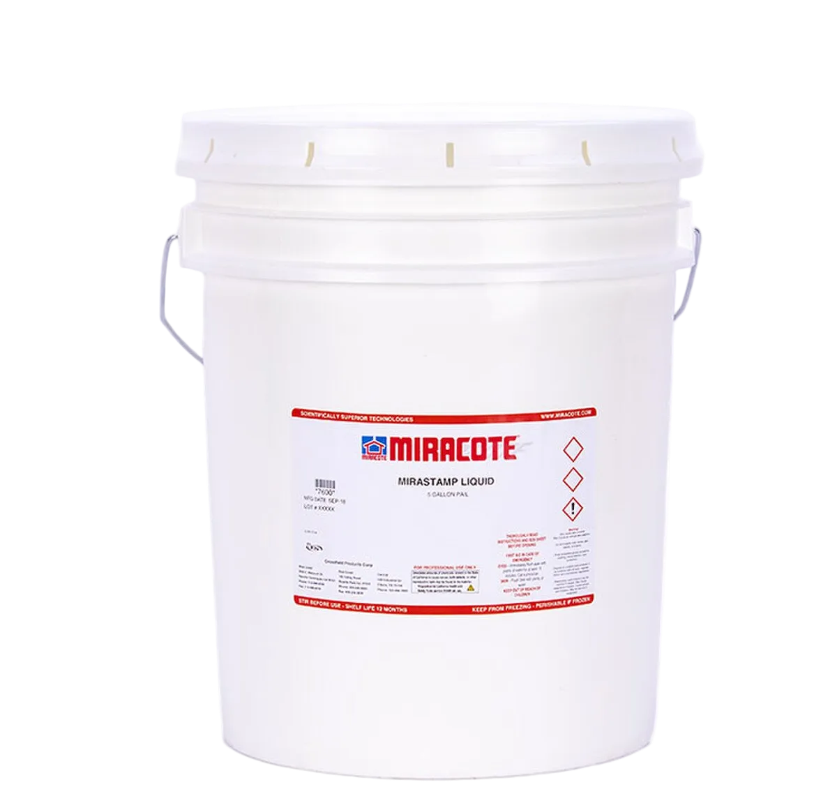 Miracote MiraStamp Liquid Polymer, 5 Gallon Pail