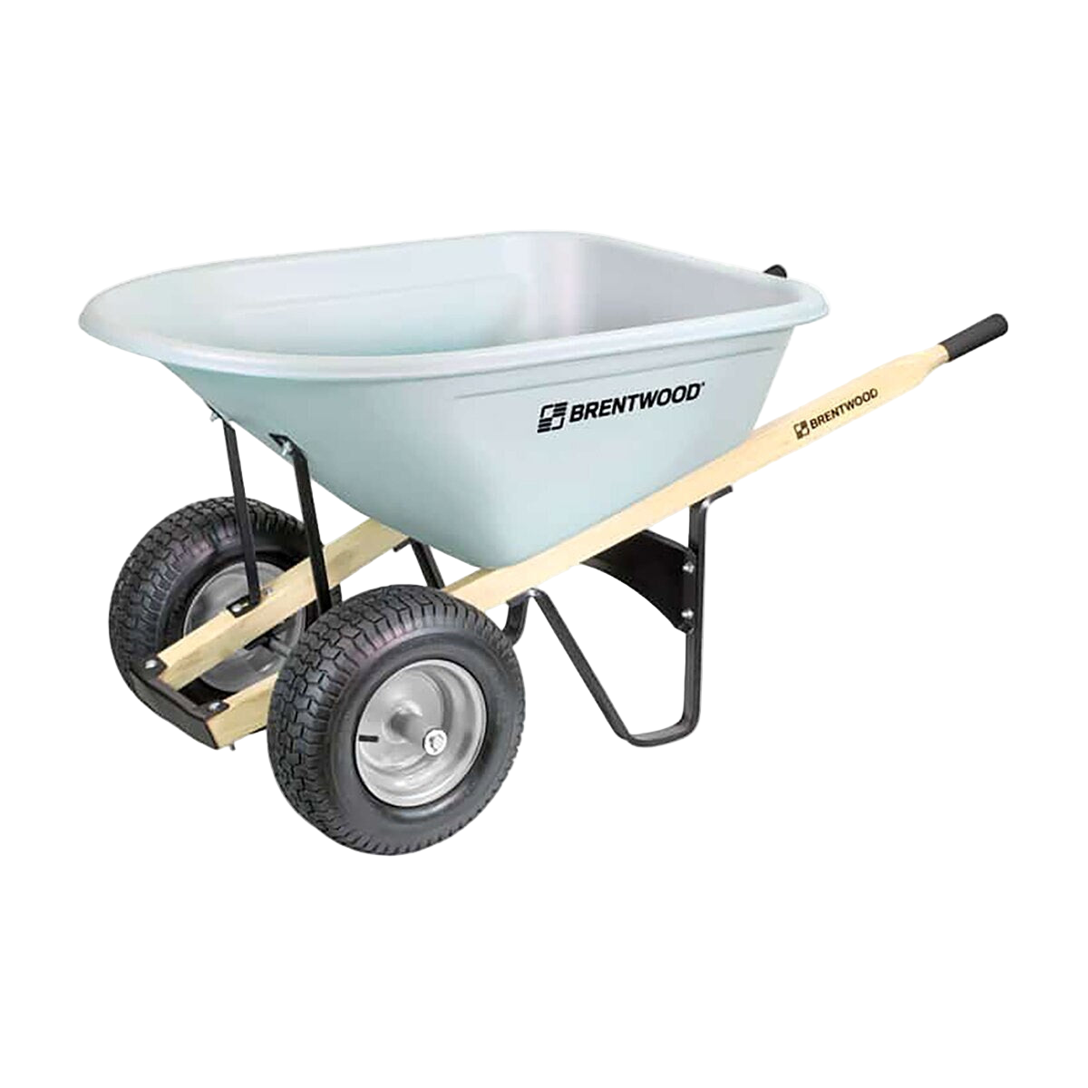 6 cu/ft Poly Wheelbarrow, Double Tire