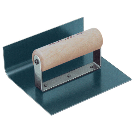 6" x 4" x 3" 1"R Inside Blue Steel Cove Step Tool with Wood Handle