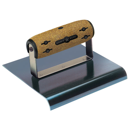 6" x 6" 1/2"R Elite Series Five Star™ Blue Steel Hand Edger with Cork Handle