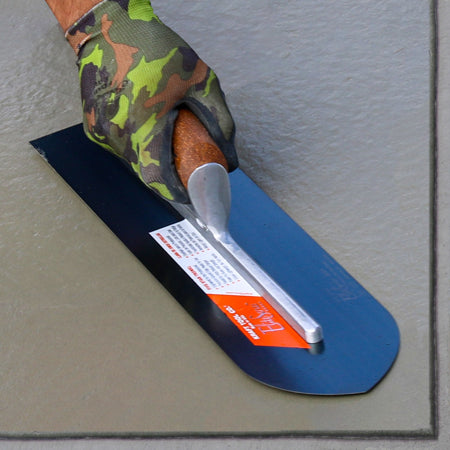 14" x 4" Elite Series Five Star™ Blue Steel Pointed Sword Trowel with Cork Handle