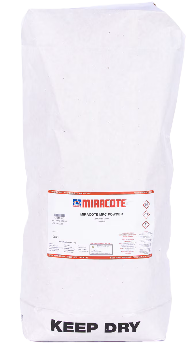 Miracote MPC Smooth Gray Powder, 40lb Bag