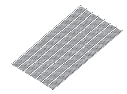 STAY RITE Metal Rib 27" x 96", 26ga Galvanized Steel