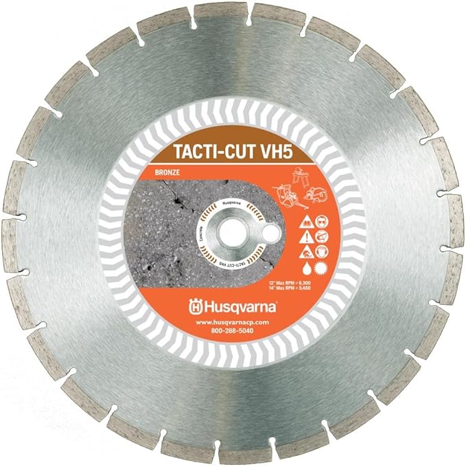 VH-5 12" Diamond Blade, Cured Concrete