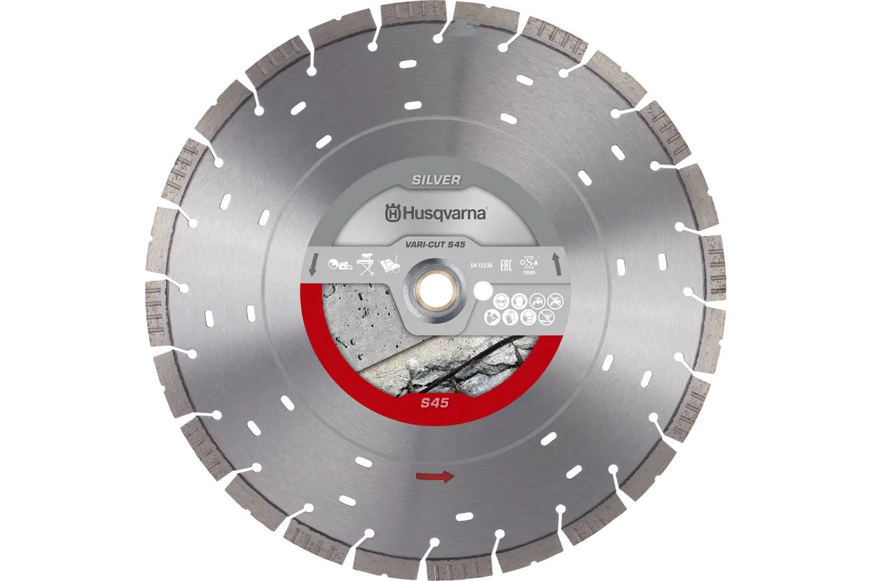 Vari-Cut S45 Diamond Blade, Cured Concrete