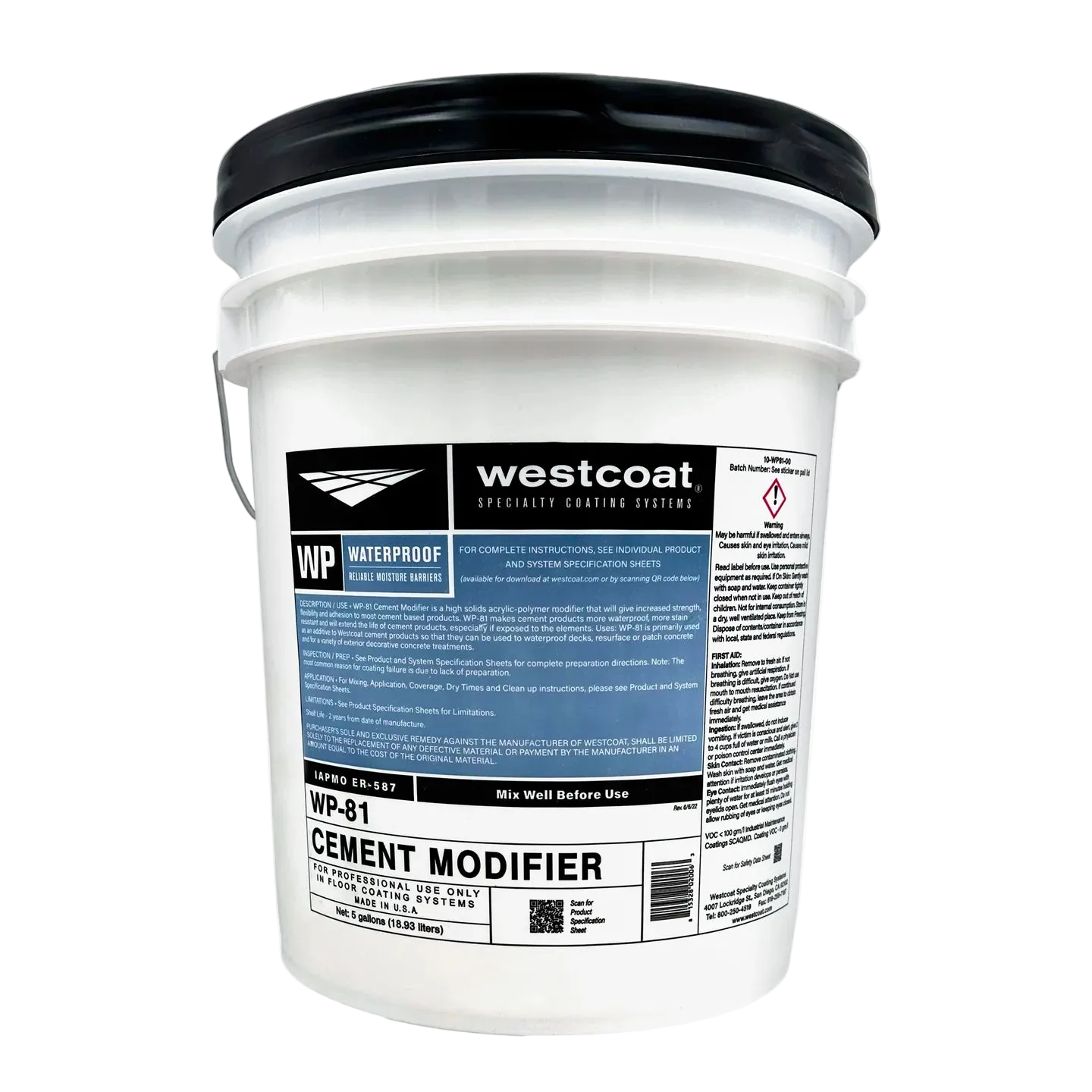 Westcoat WP-81 Cement Modifier, 5gal