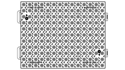 Interlocking Cast Iron Detectable Warning Plate (ADA Tile)