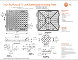 Interlocking Cast Iron Detectable Warning Plate (ADA Tile)