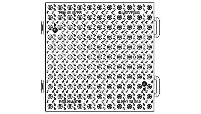 Interlocking Cast Iron Detectable Warning Plate (ADA Tile)