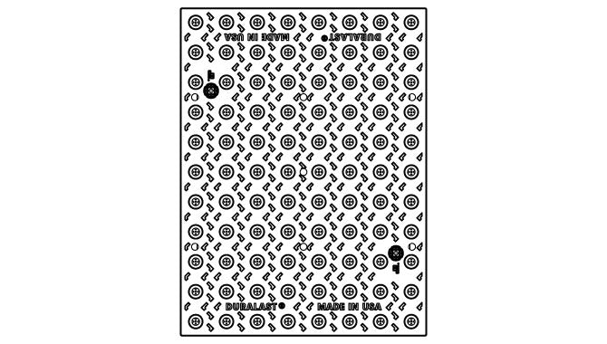 Bolt-Together Cast Iron Detectable Warning Plate (ADA Tile)