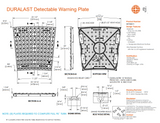DURALAST 10' Radial Detectable Warning Plate