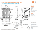 DURALAST 15' Radial Detectable Warning Plate