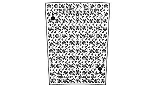 DURALAST 15' Radial Detectable Warning Plate