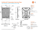 DURALAST 20' Radial Detectable Warning Plate