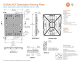 DURALAST 25' Radial Detectable Warning Plate