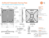 DURALAST 30' Radial Detectable Warning Plate