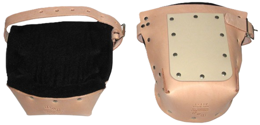 Knee Pads, Top Grain Leather w/ Felt Double Pad