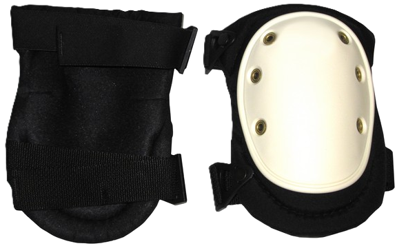 Knee Pads, Poly w/ 1-1/2" Strap & Buckle
