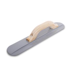 16" Beveled Cast Round-End Magnesium Hand Float w/ Wood Handle