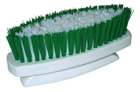 Green/White Polypropylene Hand and Nail Brush