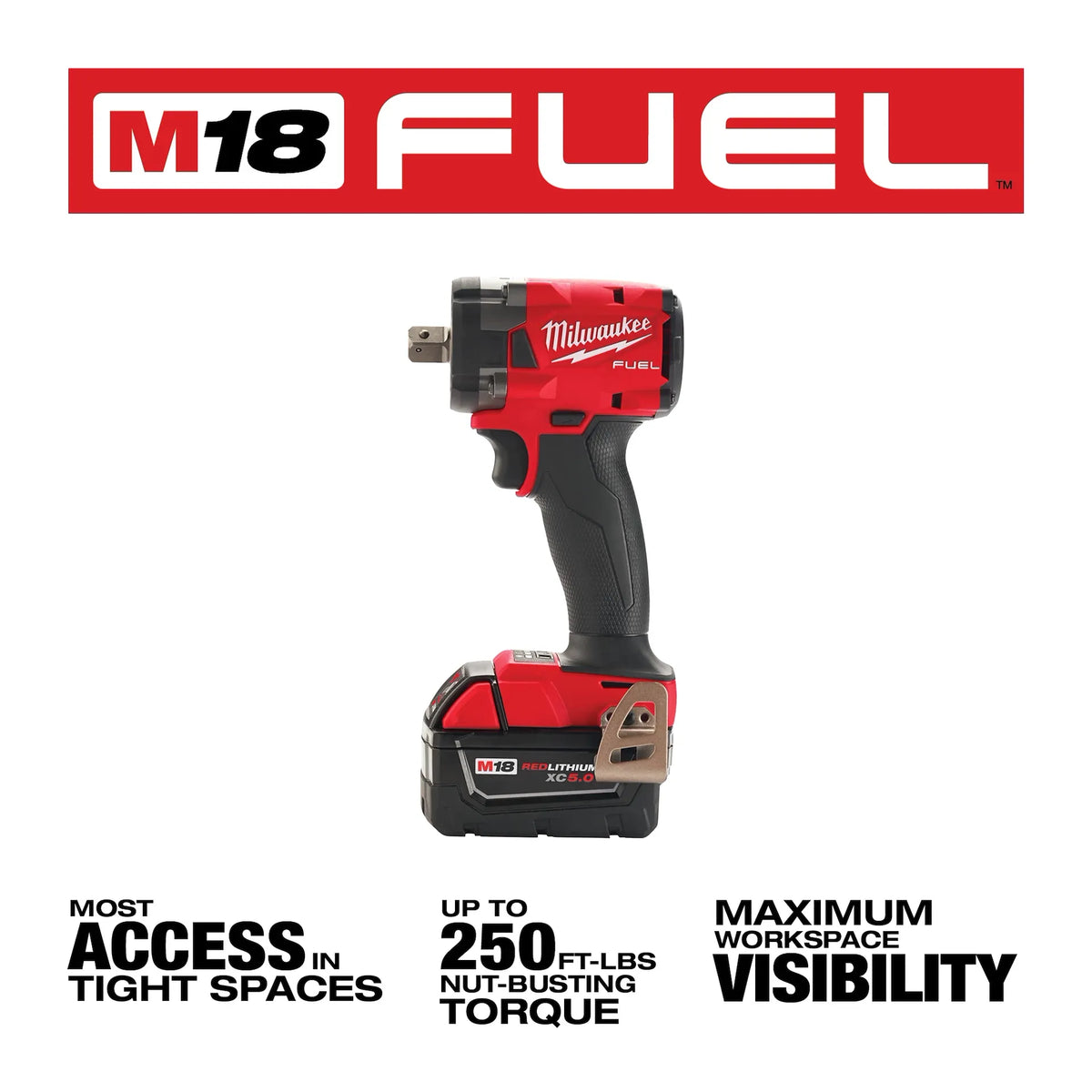 Milwaukee M18 FUEL™ 3/8 " Compact Impact Wrench w/ Friction Ring Kit