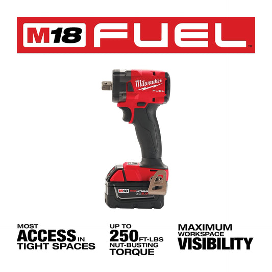 Milwaukee M18 FUEL™ 3/8 " Compact Impact Wrench w/ Friction Ring Kit
