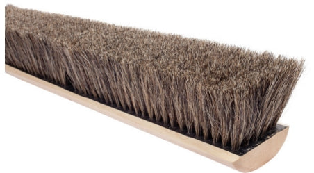 24" Grey Horsehair Floor Brush
