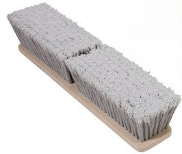 18" Grey Flagged Polystyrene Floor Wash Brush