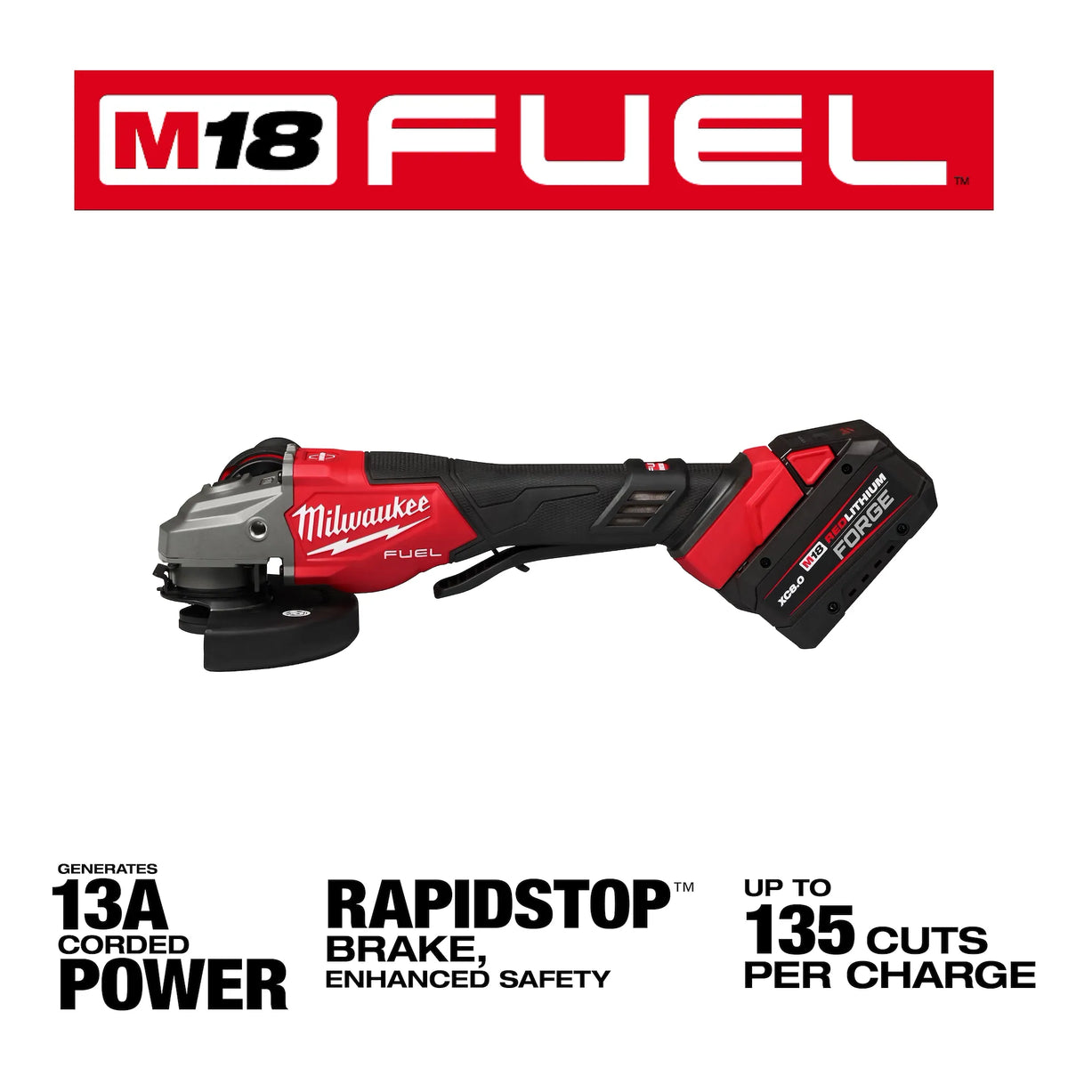 Milwaukee M18 FUEL™ 4-1/2"-6" Braking Grinder, Paddle Switch Kit