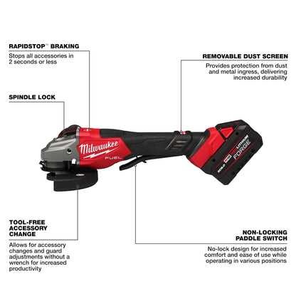 Milwaukee M18 FUEL™ 4-1/2"-6" Braking Grinder, Paddle Switch Kit