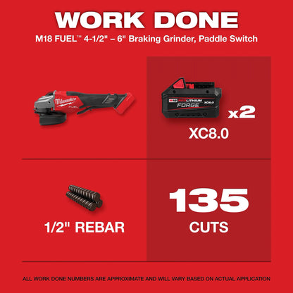 Milwaukee M18 FUEL™ 4-1/2"-6" Braking Grinder, Paddle Switch Kit