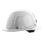 Milwaukee BOLT™ White Full Brim Vented Hard Hat w/4pt Ratcheting Suspension (USA) - Type 1, Class C