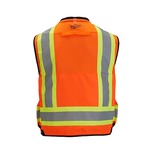 Milwaukee Class 2 Surveyor's High Visibility Orange Safety Vest - S/M