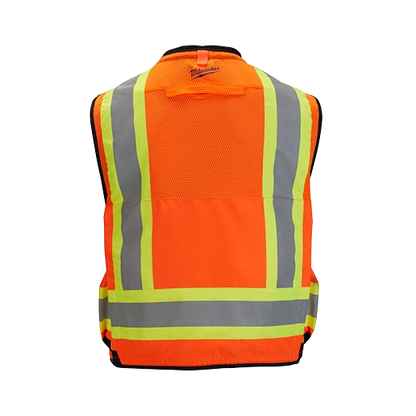 Milwaukee Class 2 Surveyor's High Visibility Orange Safety Vest - S/M