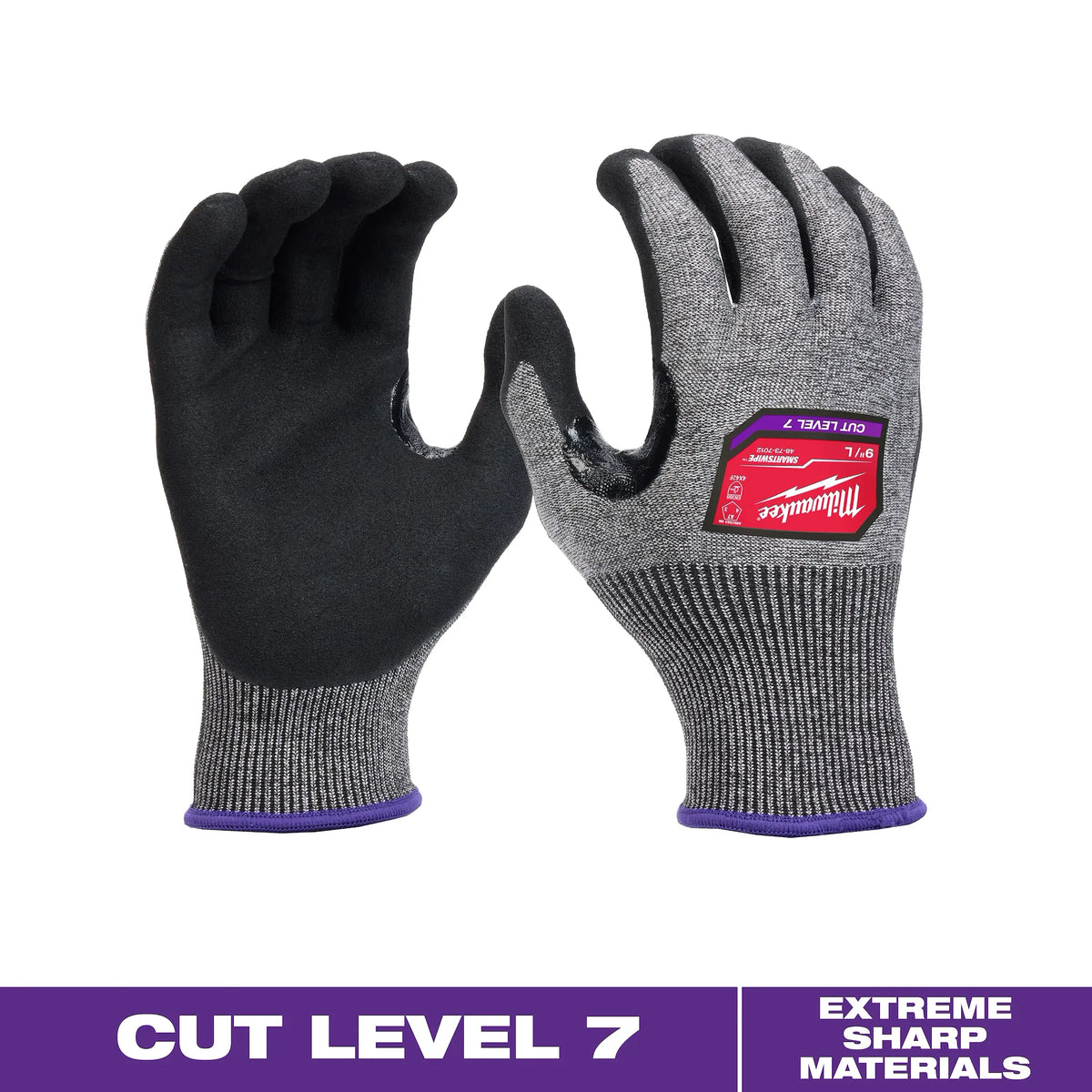 Milwaukee Cut Level 7 High-Dexterity Nitrile Dipped Gloves - S