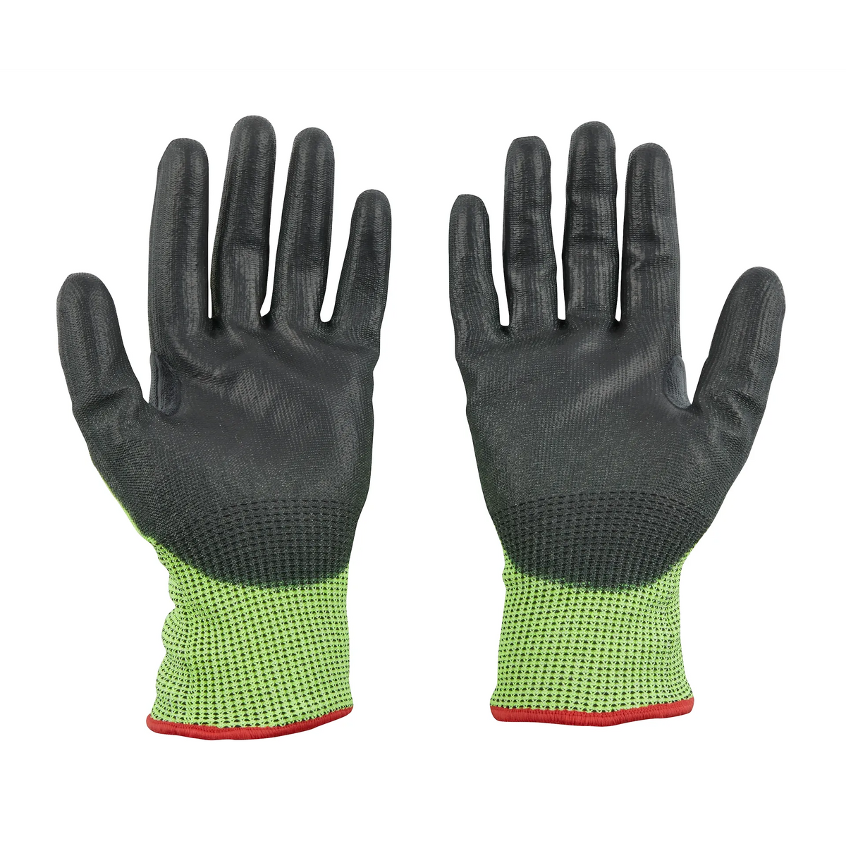 Milwaukee High Visibility Cut Level 5 Polyurethane Dipped Gloves - M