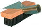 Round Carbon Steel Wire Floor Brush w/ Scraper