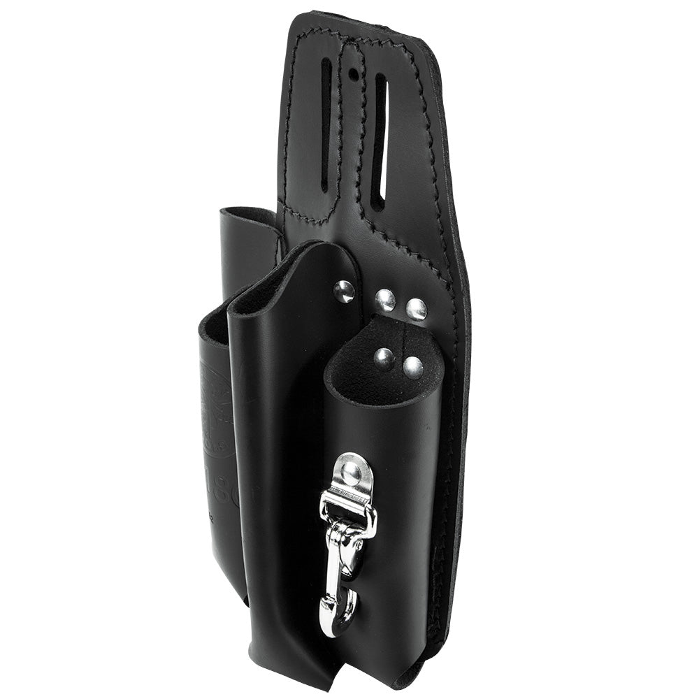 Black Leather Tool Pouch for Belts