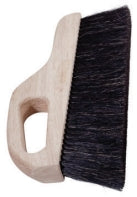 Horsehair Handheld Finishing Brush w/ Molded Handle
