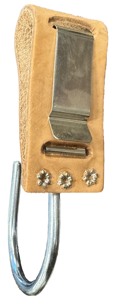 Leather Float/Utility Hook w/ Belt Clip