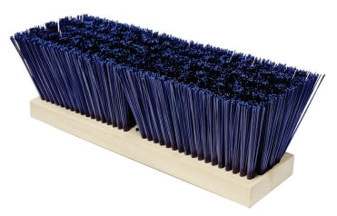 Blue Polystyrene Heavy Gauge Floor Brush w/ 60" Handle