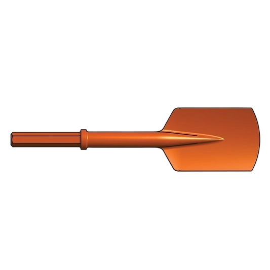 5-1/2"W Clay Spade, 1-1/8" Shank