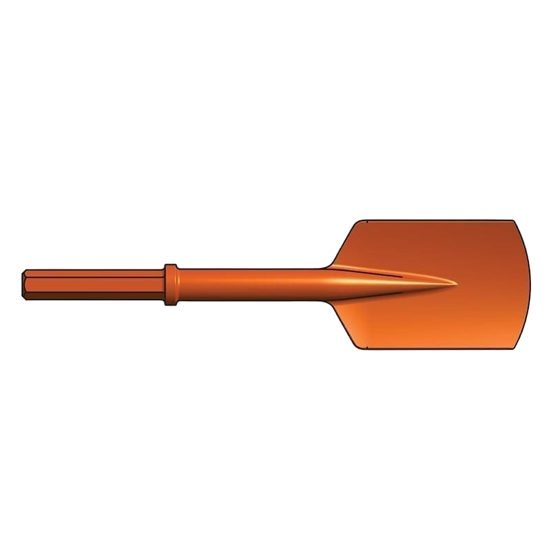 5-1/2"W Clay Spade, 1-1/4" Shank