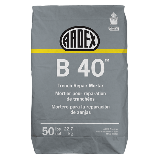 Ardex B-40 Trench Repair Mortar, 50lb Bag