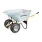 6 cu/ft Poly Wheelbarrow, Double Tire