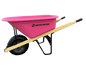 6 cu/ft Poly Wheelbarrow, Single Tire PINK