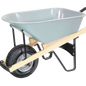6 cu/ft Steel Wheelbarrow, Single Tire