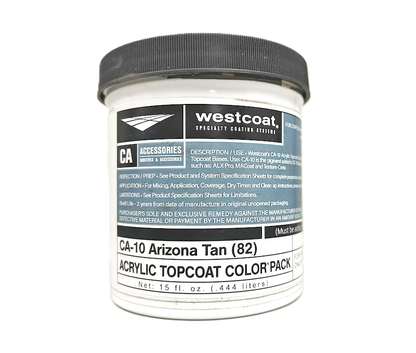 Westcoat CA-10 Color Pack for SC-10 Water-Based Acrylic Topcoat, 15oz