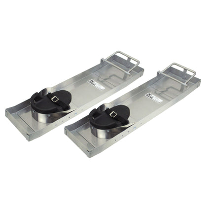 31" x 8" Heavy-Duty Stainless Steel Knee Boards (Pair)
